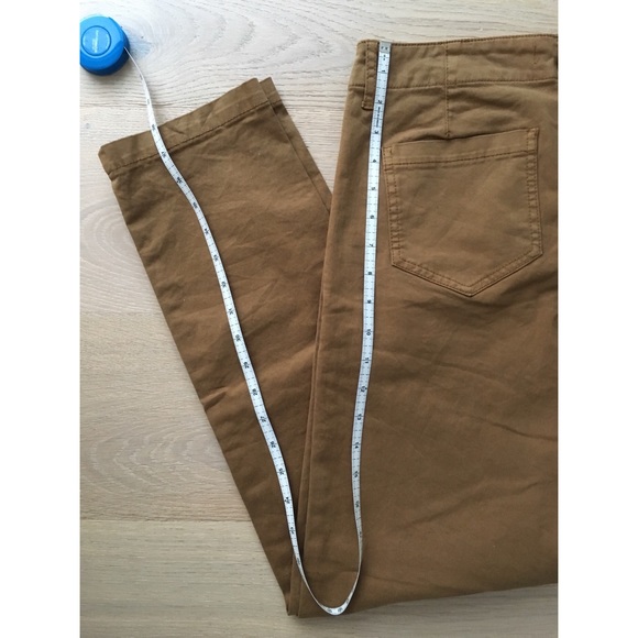 Aritzia TNA Cotton Straight Leg Brown Khaki Pants - Picture 5 of 11
